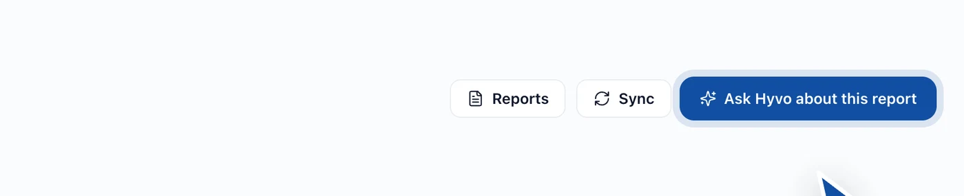 The ask box on the analytics screen 1400x285 "The same numbers, answered in a sentence."