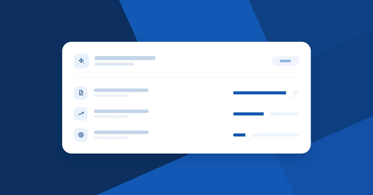 Three dials weighing whether a social media task is worth automating